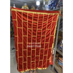 Áo choàng Địa Tạng Vương Bồ Tát - vải nhung đỏ (tượng cao: 50cm - 1m6)