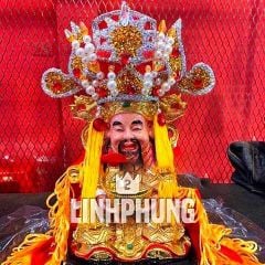 Combo Áo Mão Ông Thần Tiền Kim Sa (Không Kèm Tượng) - Đầy Đủ Kích Cỡ - Đo Vòng Đầu Tượng Lấy Size