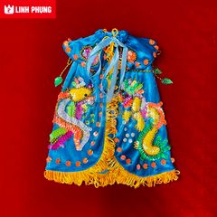Áo nhung rồng phụng dùng để cúng Bà (Địa Mẫu, Chúa Xứ, Ngũ Hành,v.v..) Decor Decor Phòng Trang Trí Nhà
