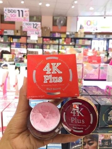  Kem ban đêm trị mụn 4K Plus Goji Berry 