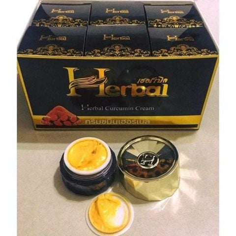  Kem Nghệ Đen Herbal Turmeric Cream Thái Lan Trị Thâm Mụn 