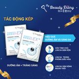  Hộp 6 miếng mặt nạ dưỡng ẩm trắng da My Beauty Diary Black Pearl EX+ Mask 23ml/miếng 