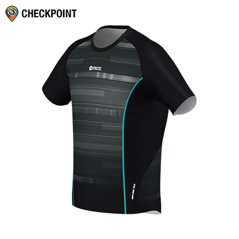  Áo thể thao nam Mude Running T-shirt Black Code 