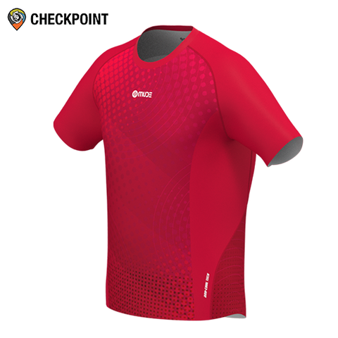  Áo thể thao nam Mude Running T-shirt Red 