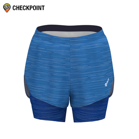  Quần thể thao nữ Mude Running Shorts Trigrade Blue 