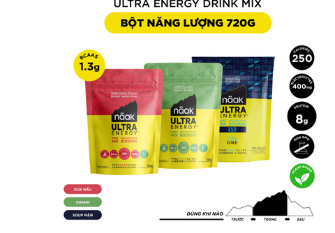  Bột năng lượng Drink Mix Naak Utral Energy 720g 