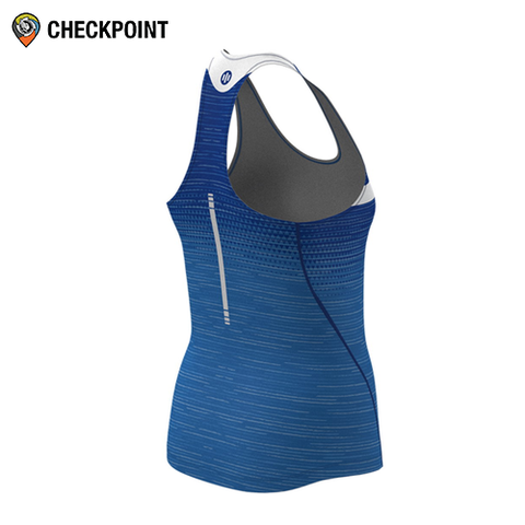  Áo thể thao nữ Mude Marathon Singlet Trigrade Blue 