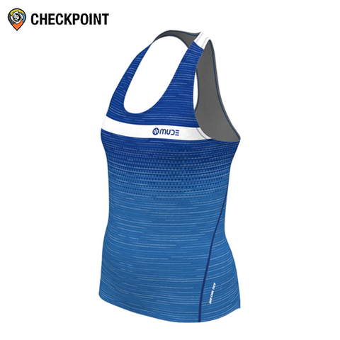  Áo thể thao nữ Mude Marathon Singlet Trigrade Blue 