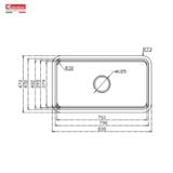 Chậu Rửa Konox KN8347SU Dekor Basic