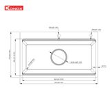 Chậu Rửa Bát 1 Hố Konox  KN8751TS Dekor