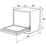 Máy Rửa Chén Bát để bàn 10 bộ HDW-T5551B Hafele 538.21.340