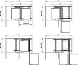 Giá Góc Liên Hoàn Hafele Olla 595.50.804 900mm