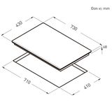 Bếp Từ 2 Vùng Nấu Cata IB 0722 - BK