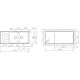 Chậu rửa bát Teka UNIVERSO 2B 1D