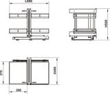 Giá Góc Liên Hoàn Hafele Olla 595.50.804 900mm