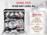 Máy Rửa Chén Bát để bàn 10 bộ HDW-T5551B Hafele 538.21.340