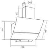 Hút Mùi Kính Vát Dmestik TL4670 DMK
