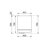 Tủ lạnh đơn Smeg FAB28RPB5 535.14.618