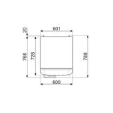 Tủ lạnh đơn Smeg Quốc kỳ Ý FAB28RDIT5 535.14.537