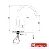 Vòi rửa bát Konox KN1901N