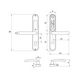 Khóa Điện Tử Hafele EL6500-TCS 912.20.122