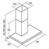 Hút Mùi Gắn Tường Cata SELENE 900