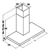 Hút Mùi Cata MIDAS BK 700