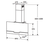 Hút mùi kính vát Rosieres RVSPN98