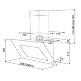 Máy hút mùi Teka DVT 78660 TBS BK 70CM