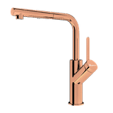 Vòi rửa bát rút dây Konox Artan Rose Gold