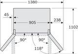 Tủ Lạnh Bosch KFN96APEAG Side By Side