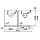 Chậu Rửa Bát  Hafele HS24-SSN2S 750 567.24.427