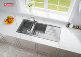 Chậu Rửa Bát 2 Hố Konox Granite Sink Phoenix 1160 Grey