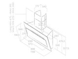 Hút Mùi Kính Vát Elica VERTIGO 90CM