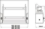 Giá Bát Nâng Hạ Hafele Oria 504.76.815 700mm