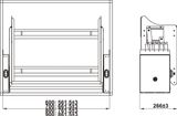 Giá Bát Nâng Hạ Hafele Oria 504.76.818 900mm