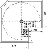 Mâm Xoay Góc Mezzo 548.37.011 800mm