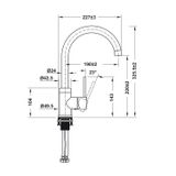 Vòi Rửa Bát Đá Hafele HT21-CH1F220C 577.56.200