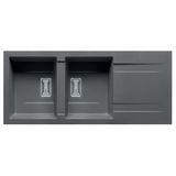 Chậu rửa bát Pyramis Kartesio 2B 1D Iron Grey