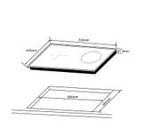 Bếp điện từ kết hợp 2 vùng nấu Hafele HC-H7321B 536.61.856 – Nấu ăn linh hoạt, tiết kiệm điện tối ưu