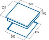 Bếp Từ 3 Vùng Nấu Cata IB 6203 BK