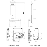 Khóa Điện Tử Thân Nhỏ EL7500-TC Hafele 912.05.716