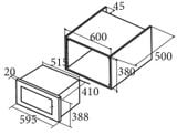 Lò Vi Sóng Âm Tủ CATA MC 25 D