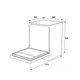 Máy Rửa Bát Hafele  HDW-F605B Hafele 535.29.660