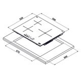 Bếp Từ 3 Vùng Nấu Hafele HC-I6035B 533.09.961 – Hiện Đại, Mạnh Mẽ Cho Căn Bếp Thời Thượng