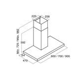 Máy Hút Mùi Cata MIDAS BK 600