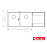 Chậu Rửa Bát Konox Unico 11652