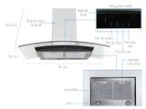 Hút Mùi Treo Tường Electrolux EFC936GAR 90CM