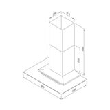 Máy Hút Mùi Đảo Malloca MC 9066 Island New