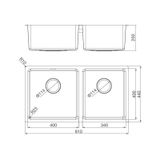 Chậu Rửa Bát 2 Hố Malloca MS 6081